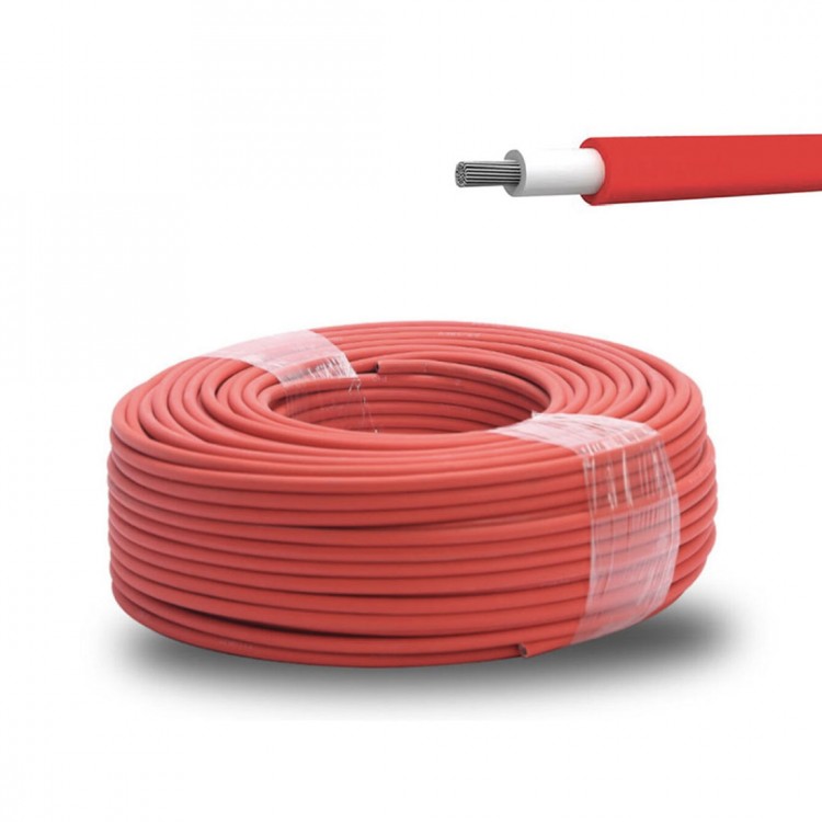 Solar Kablo 4mm Kırmızı (100m)