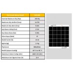 140 Watt Solar Panel Yarı Esnek Mono 140 Watt Solar Panel Yarı Esnek Mono