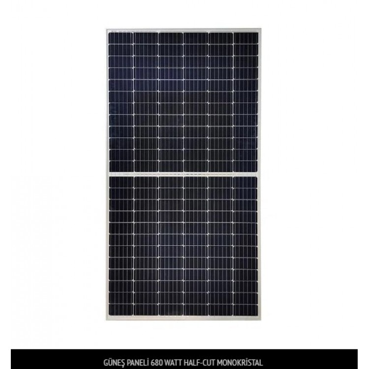 SOLAR PANEL 680 WATT HALF-CUT MONOKRİSTAL